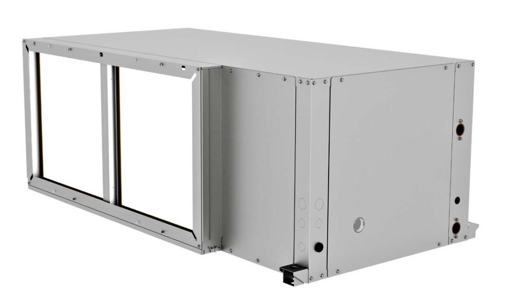 First Co WSH Series horizontal water source heat pump with R-454B refrigerant and HydroTech features